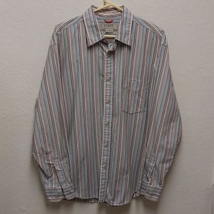 J. Crew L Multicolored Striped Button Down Shirt